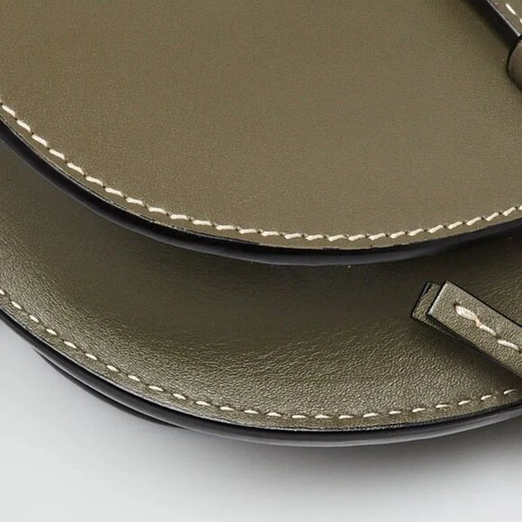 Loewe Khaki Green Smooth Calfskin Leather Mini Gate Bumbag - Picture 6 of 12